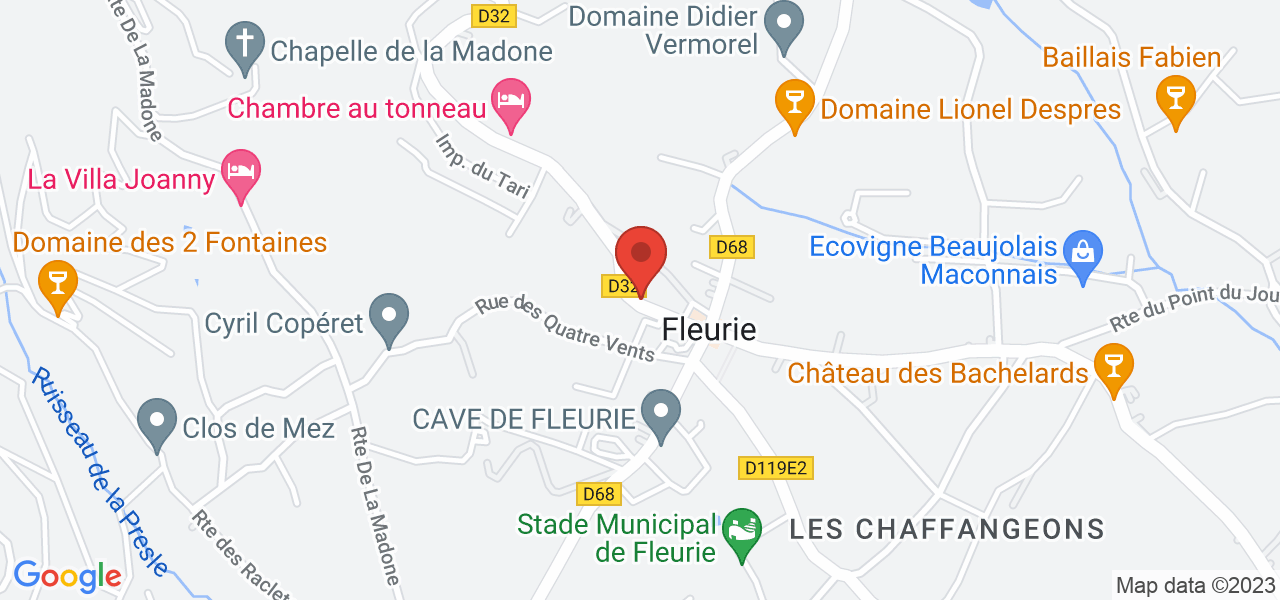 Rue de Bomal, 69820 Fleurie, France