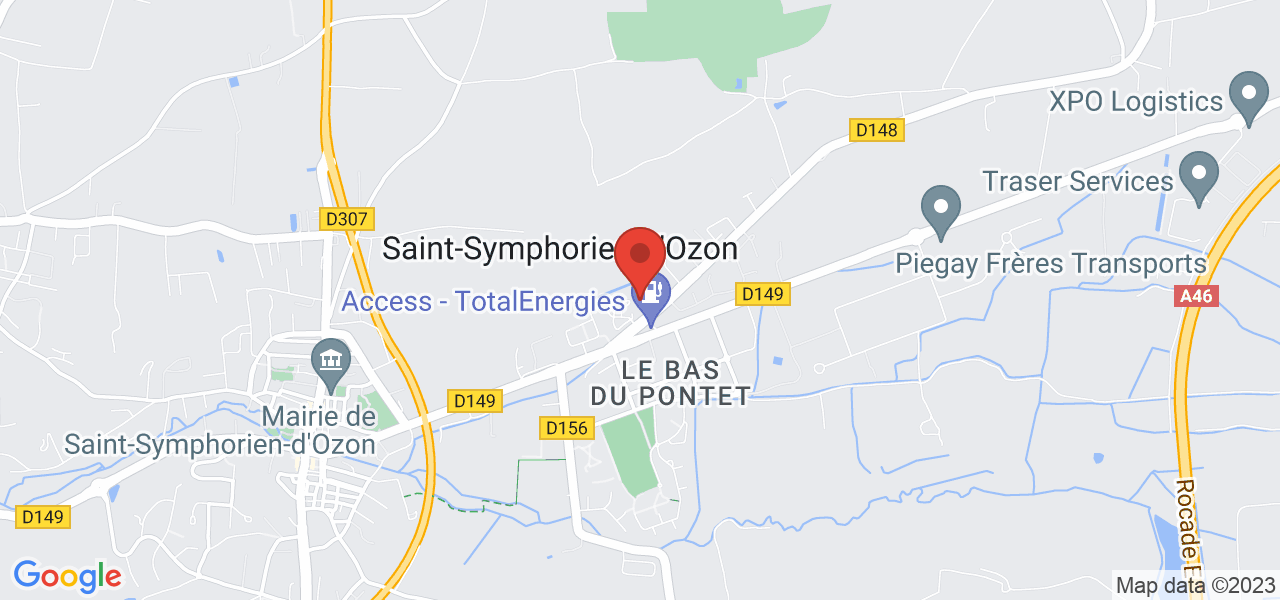 69360, 180 Rte de Corbas, 69360 Saint-Symphorien-d'Ozon, France