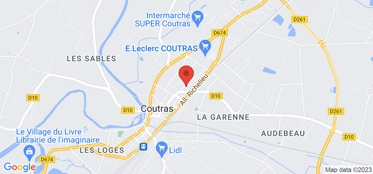 2 Rue du Général Soule, 33230 Coutras, France